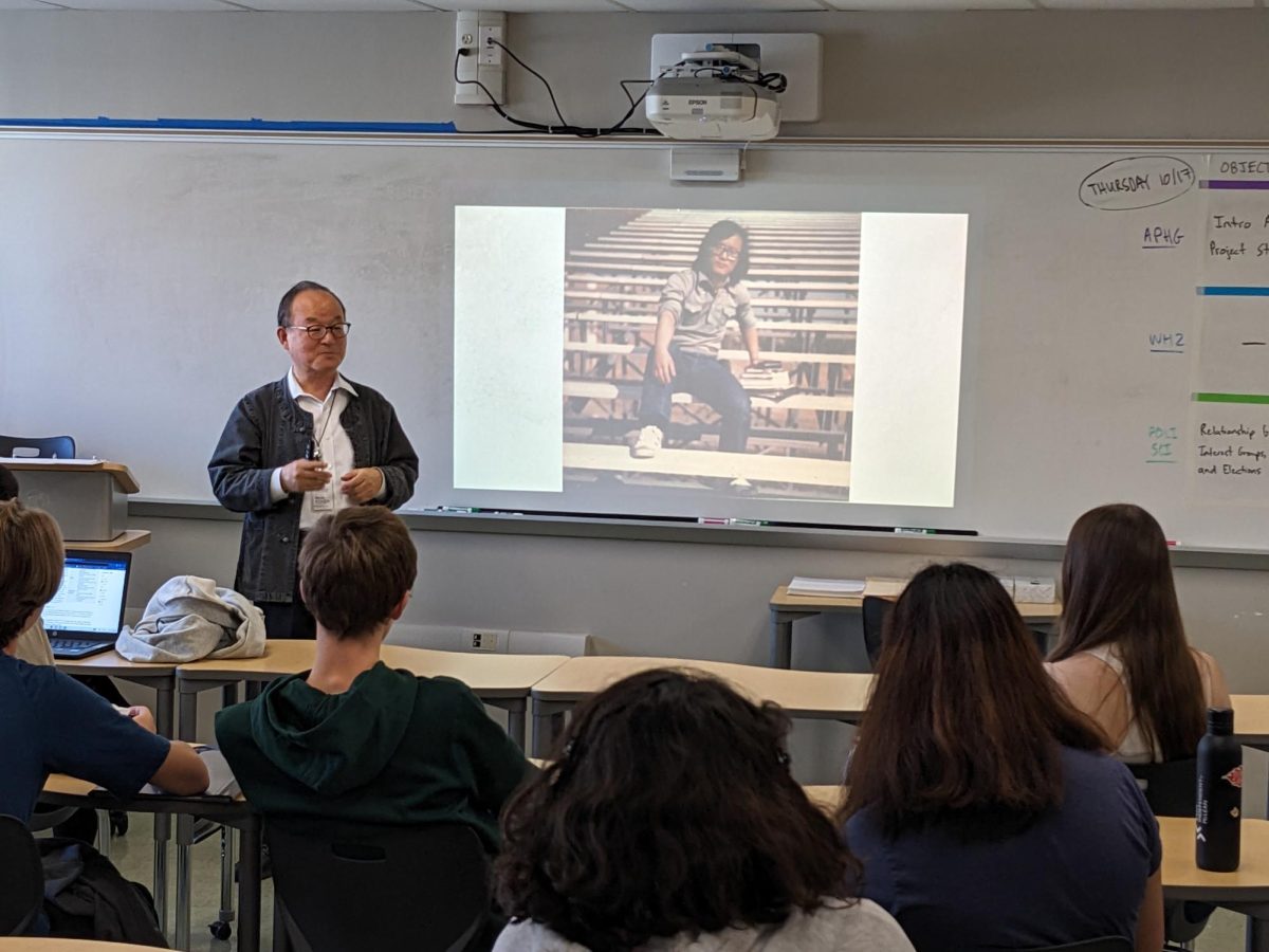 Moon shares his experience as a Korean immigrant. After immigrating to the US in 1974, he grew hair because he was afraid of being unable to communicate with the barber.